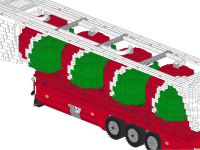 Octan trailer with legs activated by reversing