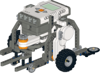 Simple robot for the senior high school challenge of WRO 2014